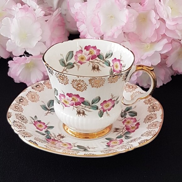 Royal Adderley Bone China Tea Cup & Saucer England - Picture 5 of 11